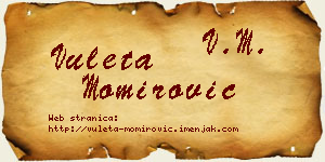 Vuleta Momirović vizit kartica